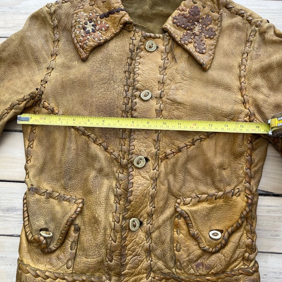 Vintage hippie leather jacket - Picture 7 of 13